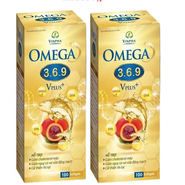 Omega 369 Dầu Gấc Vplus+ _Vàng (Lọ100 Viên) K108-D6.27