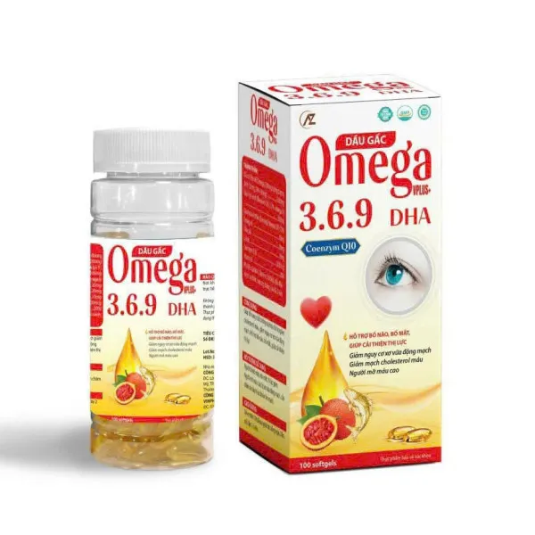 Omega 369 Dha Dầu Gấc _Az (Lọ100V) K108-D6.27