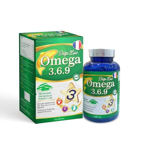 Omega 369 Diệp Lục _Mc (Lọ60V) Viên Xanh