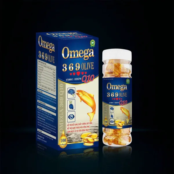 Omega 369 Olive Bé (Lọ100 Viên) Cá Mập