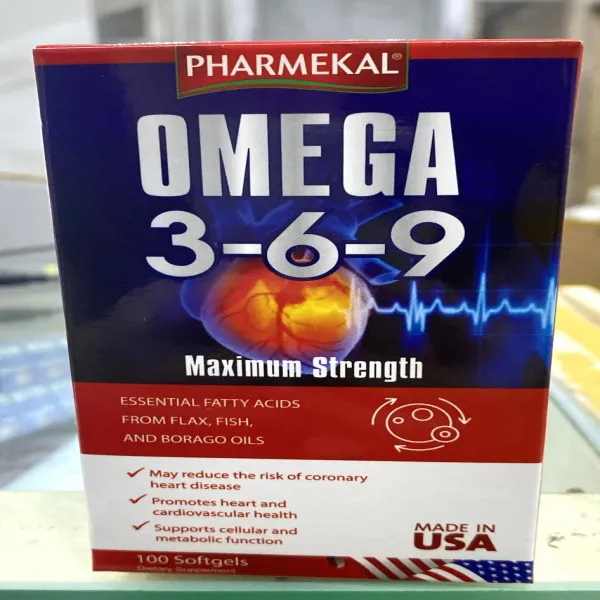 Omega 369 Pharmekal _Mỹ, Đen (L100V) Mẫu Mới