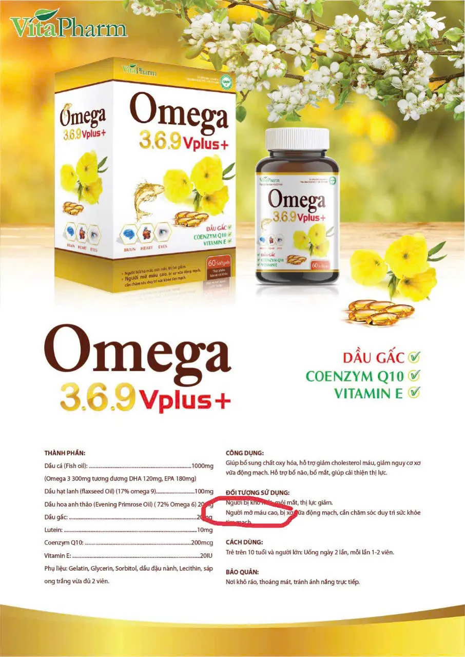 Omega 369 plus+ vitapharm (L60viên)