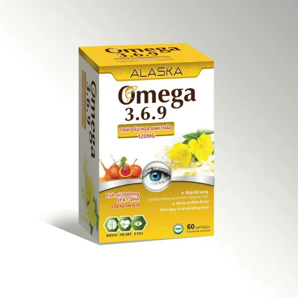 Omega 369 Tinh Dầu Hoa Anh Thảo _Quyền (Lọ60V) Vàng_ K68- D6.27