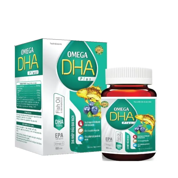 Omega Dha Plus Xanh Lá _Halifa (Lọ60V) K70L