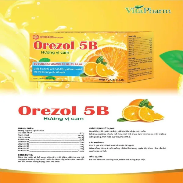 Orezol 5B Cam _Vita Us (H/40 Gói X 4,1G)