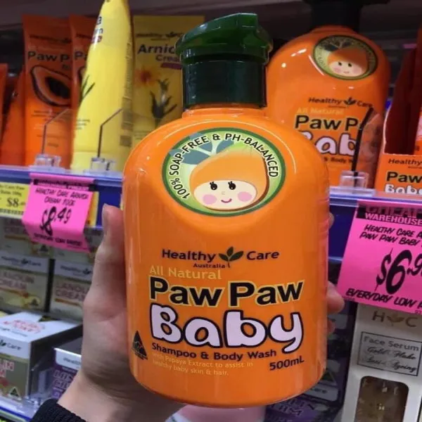 Paw Paw Baby Shampoo & Body Wash Tắm Gội 2In1 Healthy Care (C500Ml)