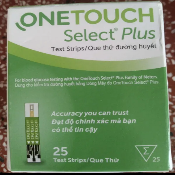 Que Thử One Touch Select Plus (Hộp/ 25 Que)