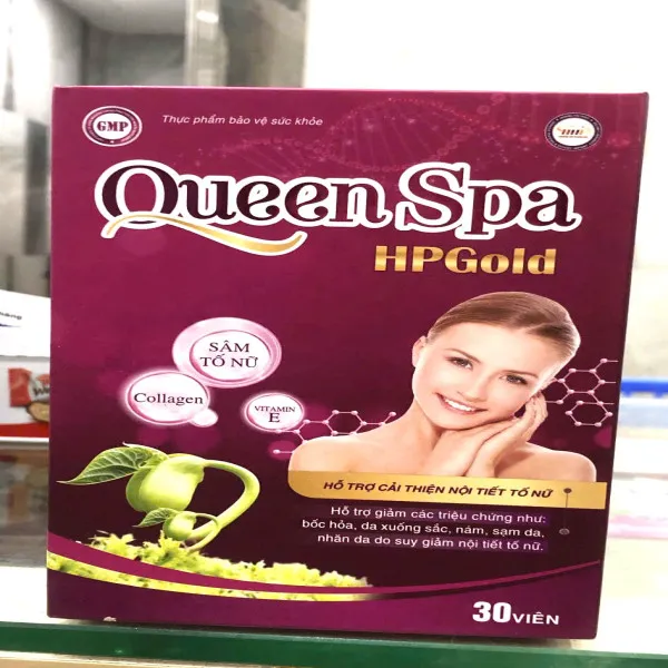 Queen Spa Hp Gold _Gỗ Tím (Lọ30V)