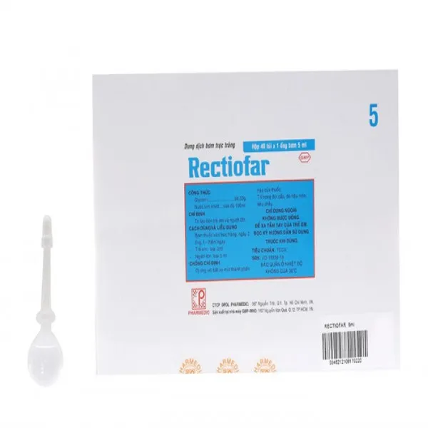 Rectiofar 5Ml Thụt Nl _Pharmedic (H/40Túi)