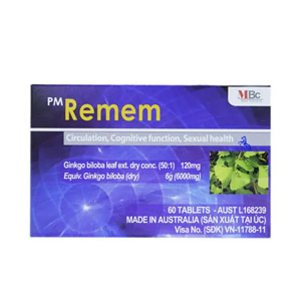 Remem Ginkgo Biloba 120Mg (H60V)