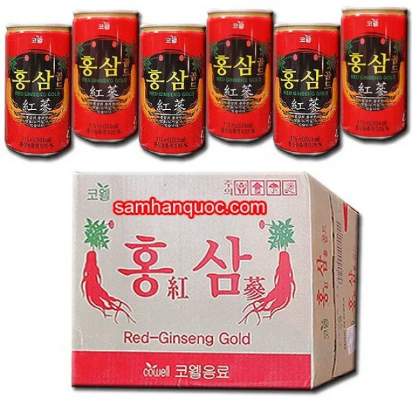 Sâm Red Ginseng Gold 175Ml Hàn Quốc (Thùng 30Lon)