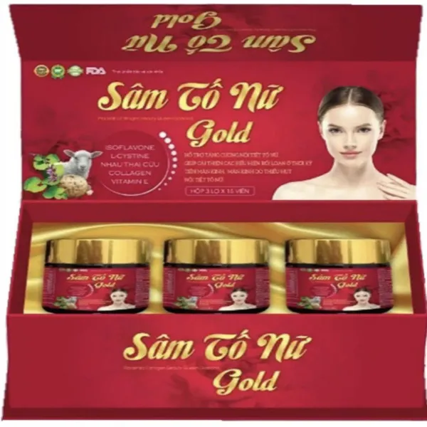 Sâm Tố Nữ Gold _ Gỗ Đỏ (H3 Lọ15V) K32H- D5.27