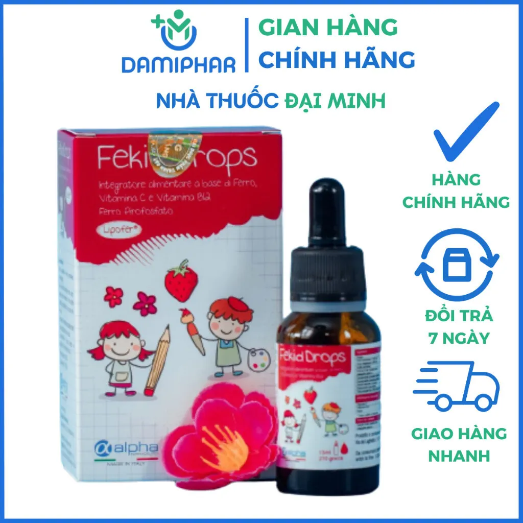 sắt giọt Fekid drops (L30ml) - nhập khẩu Italy