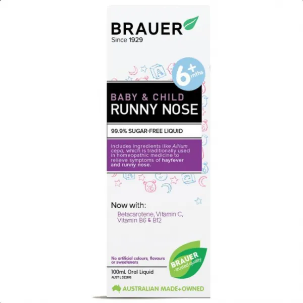 Siro Brauer Runny Nose Sổ Mũi Cho Bé Từ 6 Tháng (C/100Ml)