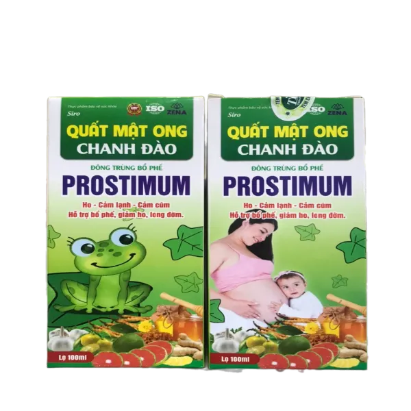 Siro Prostimum Quất Mật Ong Chanh Đào _Zn (Lọ/100Ml)