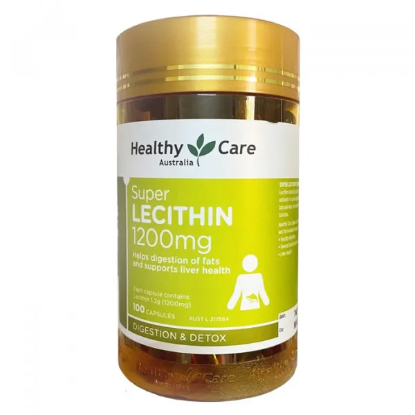 Super Lecithin 1200Mg Mầm Đậu Nành Healthy Care Úc (L100V)