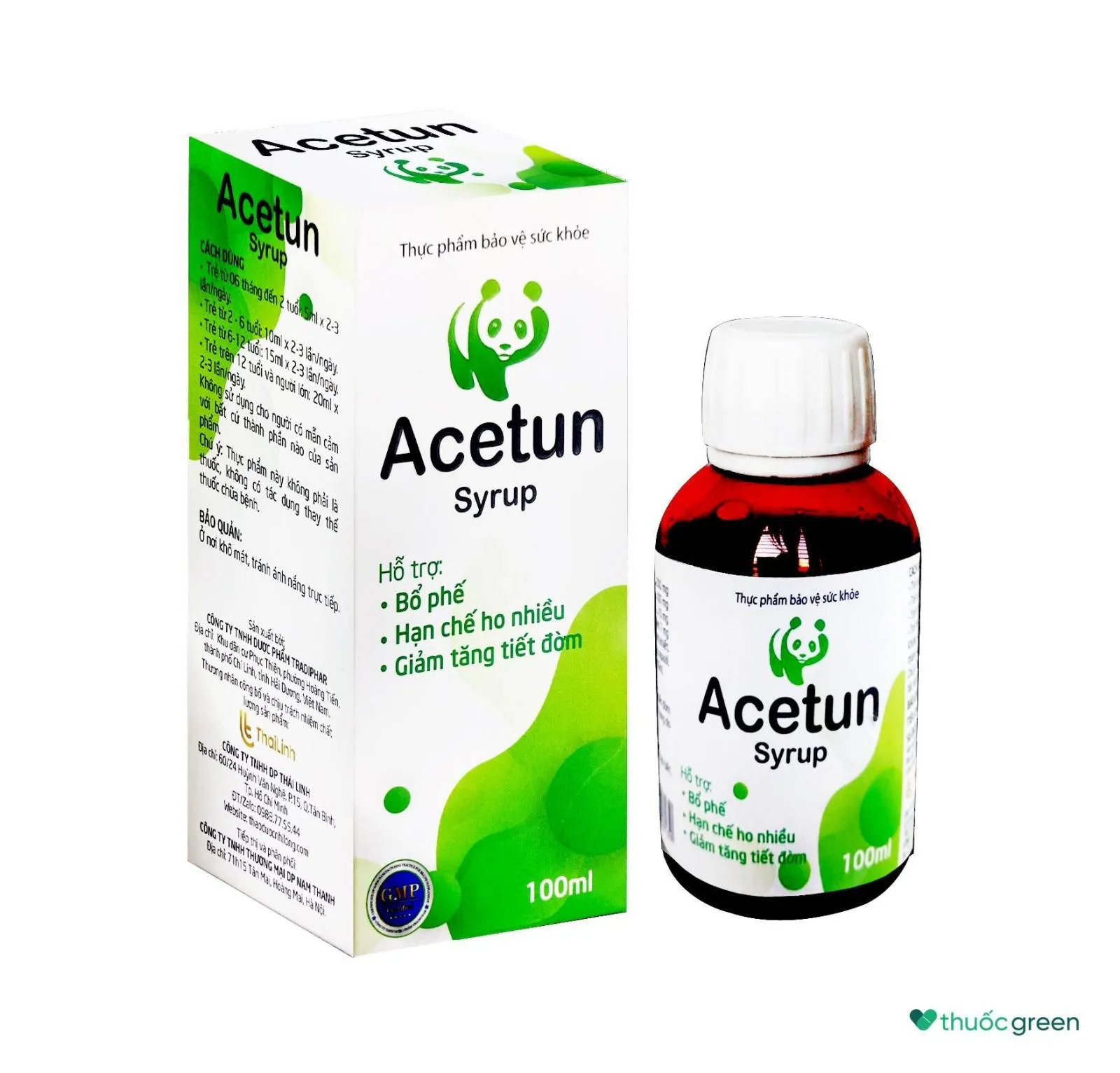 syrup Acetun siro Lọ 100ml