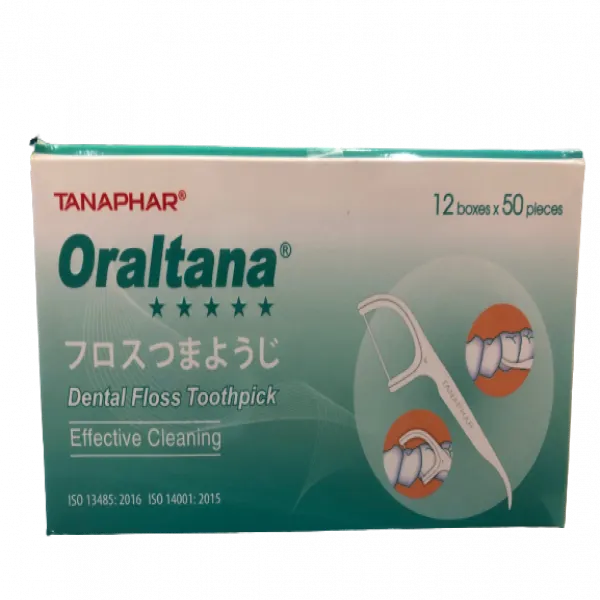 Tăm Chỉ Oraltana Hộp _ Tân Á (H/50Que)