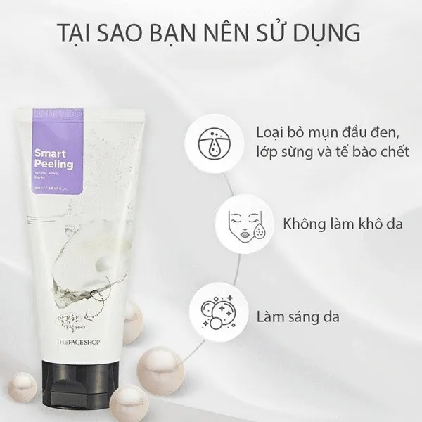 tẩy da chết ngọc trai Hàn Quốc (Tuyp 120ml)