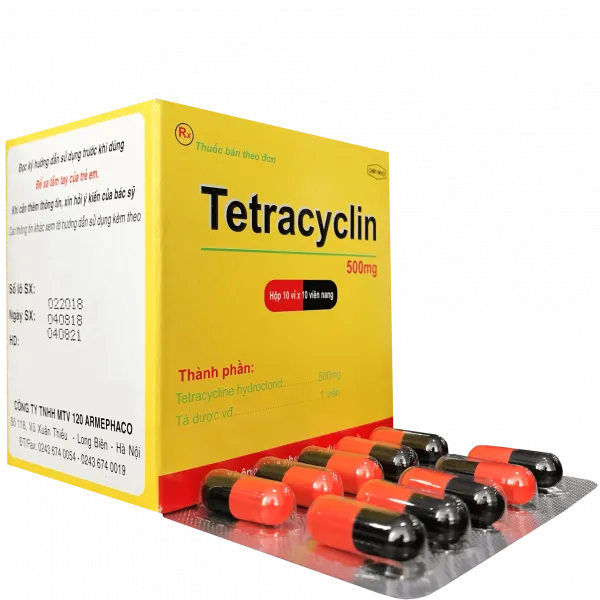 Tetracyclin 500Mg _Armephaco 120 (H10Vỉ X 10V)