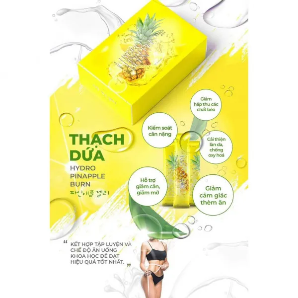 Thạch Dứa Max Health Hydro Pinapple (Vị Dứa) (H20G)