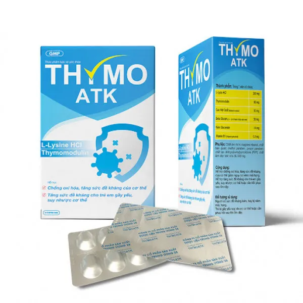 Thymo Atk (Thymomodulin) (Hộp 6 Vỉ X 10 Viên)