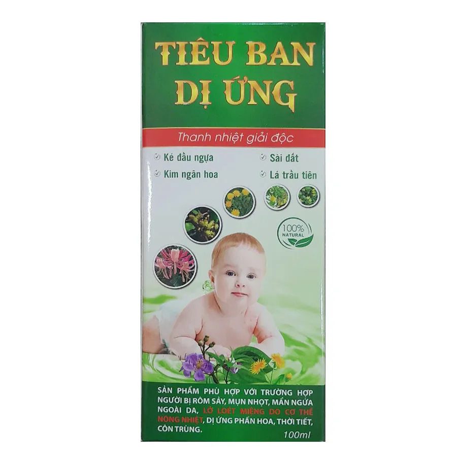 Tiêu Ban Dị Ứng Siro (Lọ100Ml)