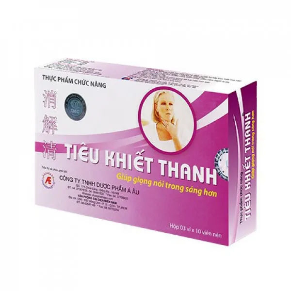 Tiêu Khiết Thanh _Á Âu (Hộp3 Vỉ X 10V)