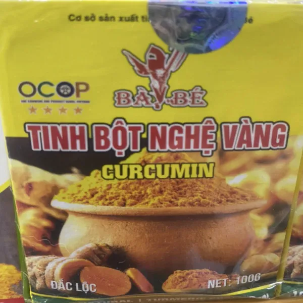 Tinh Bột Nghệ Vàng _Bà Bé (100Gram) Lọ Nhựa