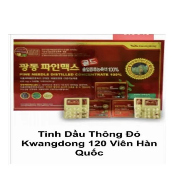 Tinh Dầu Thông Đỏ Kwangdong Hàn Quốc (H120 Viên) Nâu