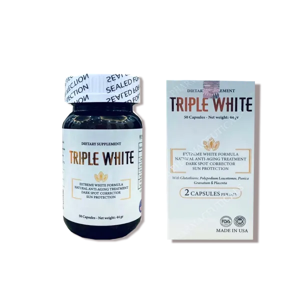 Triple White Viên Uống Trắng Da _Mỹ (Lọ50V)