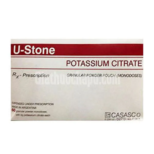 U-Stone Potassium Citrate 3G Casasco (H60Gói)