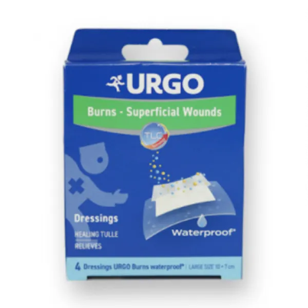 Urgo Burns-Superficial Wounds 10X7Cm (H/4 M)