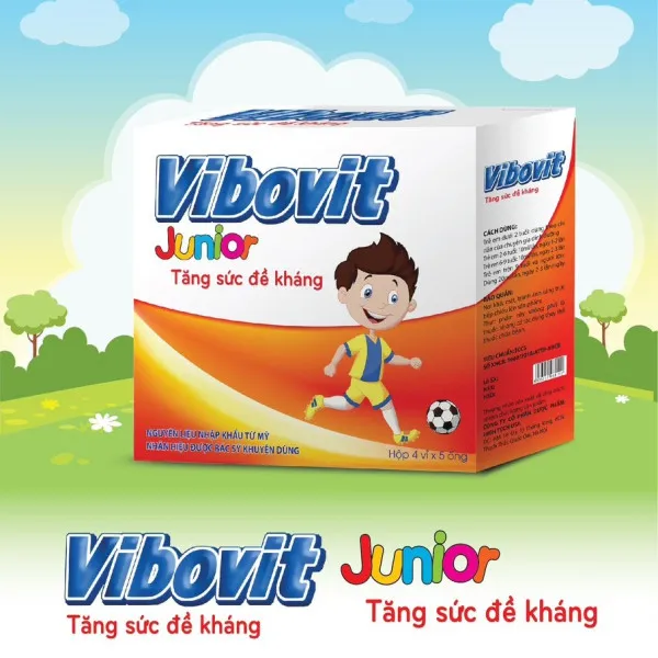 Vibovit Junior Tăng Sức Đề Kháng, Cam _Us (H20Ống)