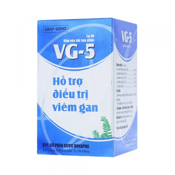 Viêm Gan Vg-5 Danapha ( Lọ 40 Viên)