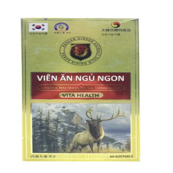 Viên Ăn Ngủ Ngon Vita Health _1 Con Hươu Vàng, Us (Hộp60 Viên)