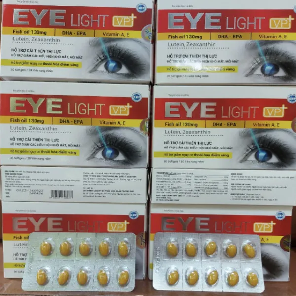 Viên Bổ Mắt Eye Light _Ako (H3 Vỉ X 10V) Vàng