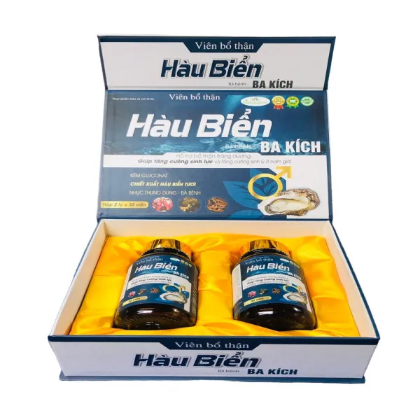 Viên Bổ Thận Hàu Biển Ba Kích _Gỗ (H2 Lọ X 30V)