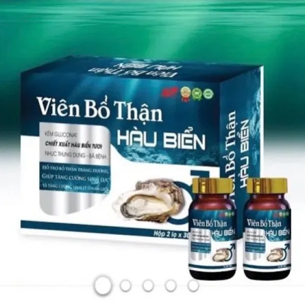 Viên Bổ Thận Hàu Biển Đôi _ Gỗ Cũ (H2 Lọ30 Viên) K52