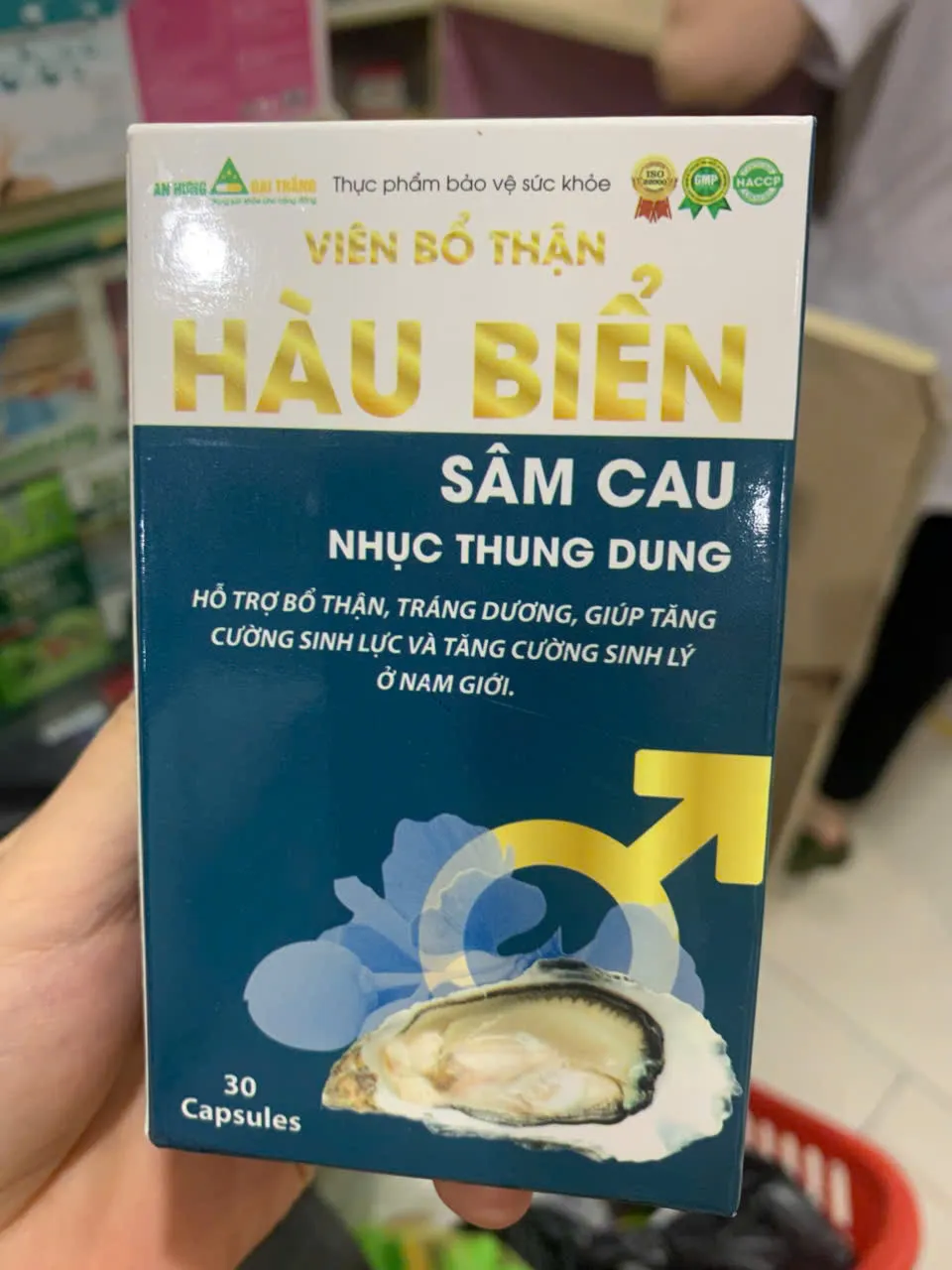 Viên Bổ thận Hàu Biển Sâm Cau (Lọ 30viên)