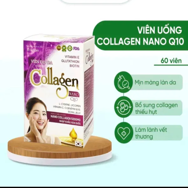 Viên Đẹp Da Collagen Tím _Hl (Lọ 30 Viên)