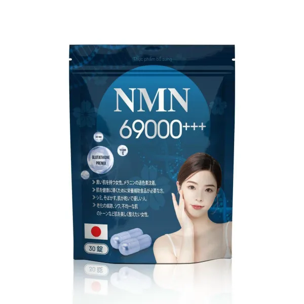 Viên Đẹp Da Nmn 69000 Glutathion Chữ Nhật _Gói Xanh Clc (Gói30 Viên)