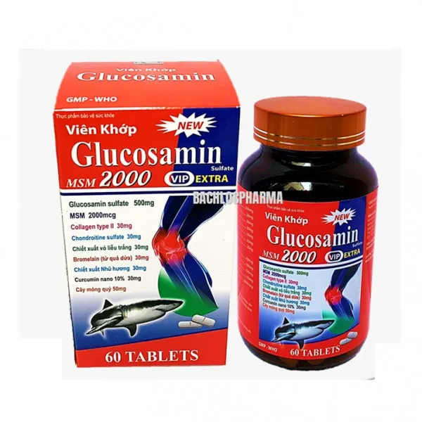 Viên Khớp Glucosamin 2000 Mg Vip Extra _Ld Usa (L60V)