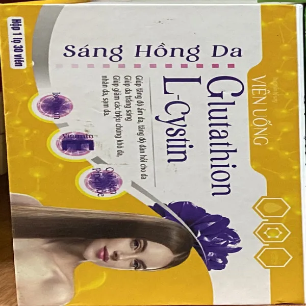 Viên Sáng Hồng Da Glutathion _ L_Cystin (Vàng_ Hl)