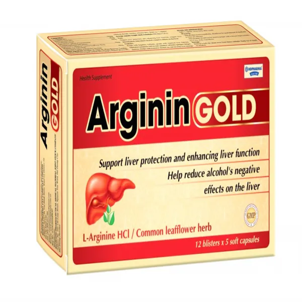 Viên Uống Hỗ Trợ Gan Arginin Gold Hd Pharma (H60V)