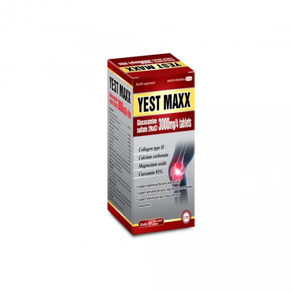 Viên Uống Hỗ Trợ Khớp Yest Maxx Đỏ Rostex Pharma (H60V)