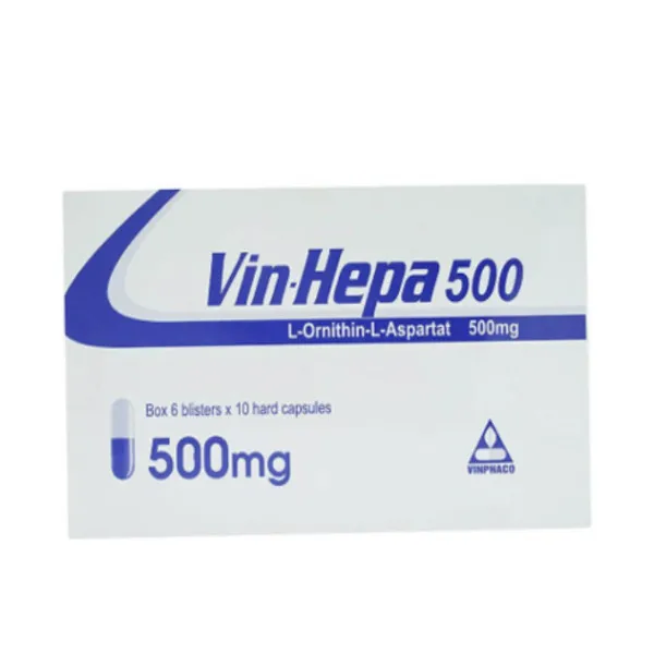 Vin Hepa 500Mg (L Ornithin Aspartat) _Vĩnh Phúc (H6Vỉ X 10V)