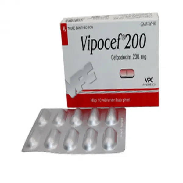 Vipocef 20Omg (Cefpodoxime) _Pharimexco Cửu Long (H10V)