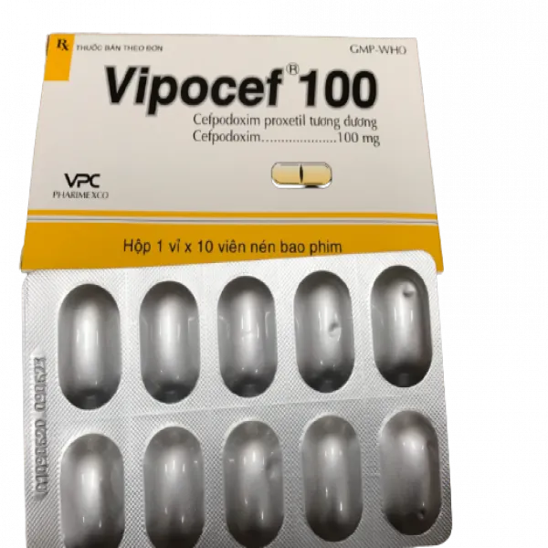 Vipocef Cefpodoxim 100Mg Tablets Pharimexco (H10V)