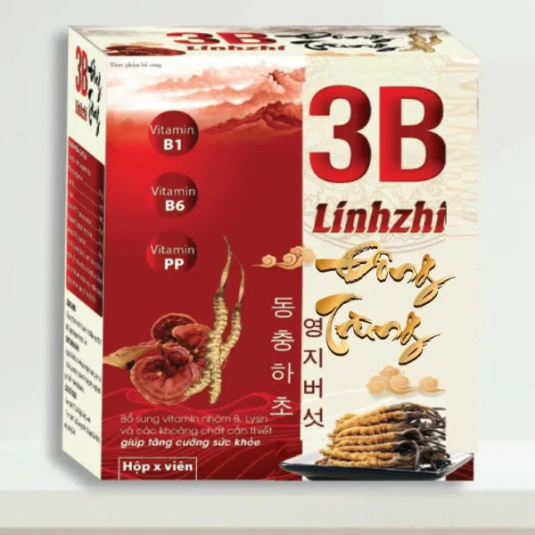 Vitamin 3B Linhzhi _Đỏ, Yn (H100Viên)